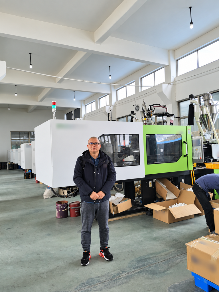 Harry Lee inside a marker pen factory in Ningbo Zhejiang in 2020