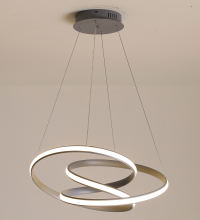 Modern circular LED pendant light quoted by an anonymized China supplier.