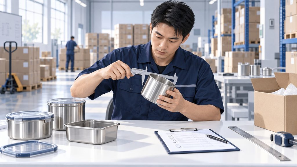 Illustration of pre-shipment quality inspection in China for kitchenware